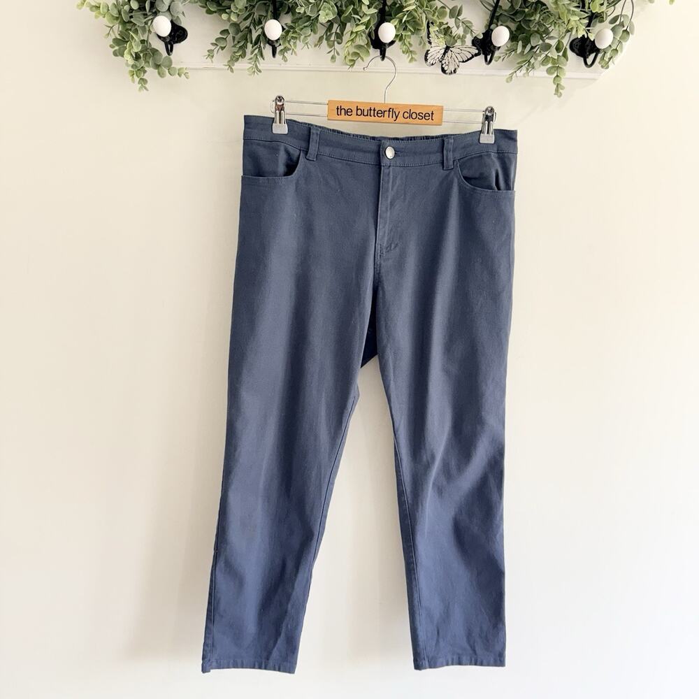 Pact Men's Stretch Twill 5-Pocket Pant Blue Size L PP16